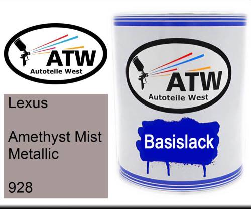 Lexus, Amethyst Mist Metallic, 928: 1L Lackdose, von ATW Autoteile West.